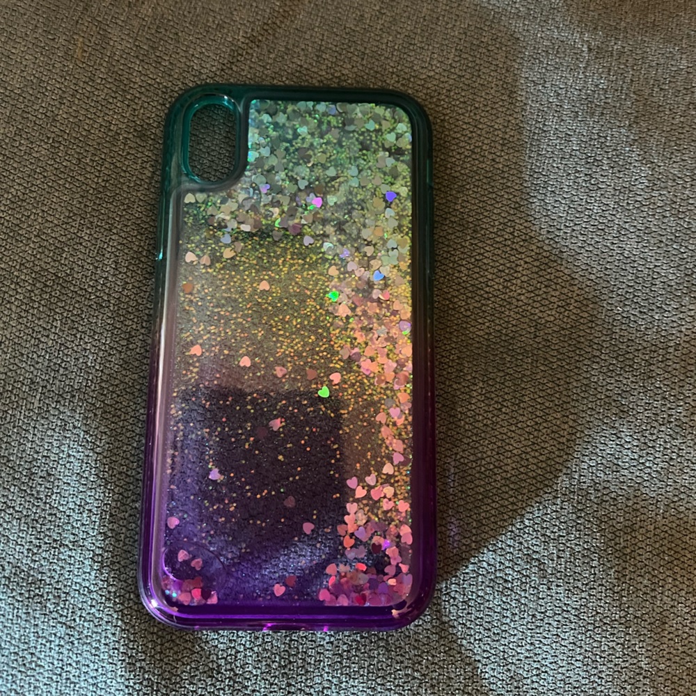 Blue and purple iPhone XR case